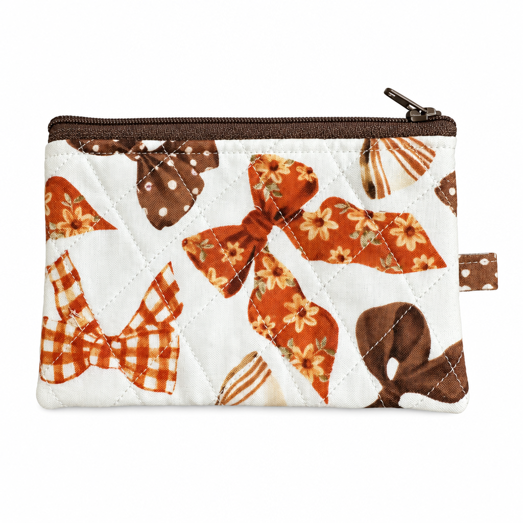 Handmade Quilted Zipper Pouch — Choose Your Print