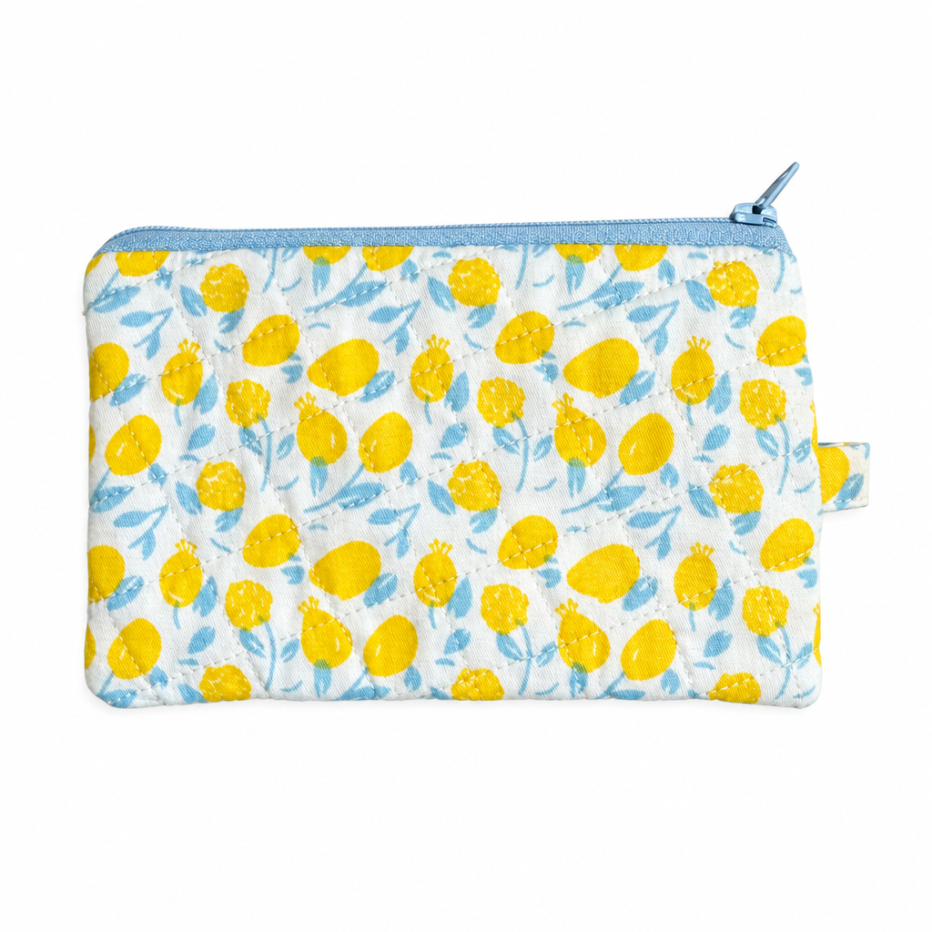 Handmade Quilted Zipper Pouch — Choose Your Print